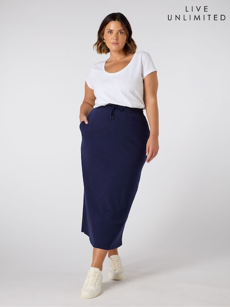 Live Unlimited Jersey Midi 100% Cotton Skirt (W38062) | €77