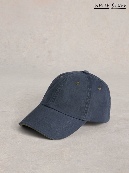 White Stuff Blue 100% Cotton Baseball Cap (W38198) | AED116
