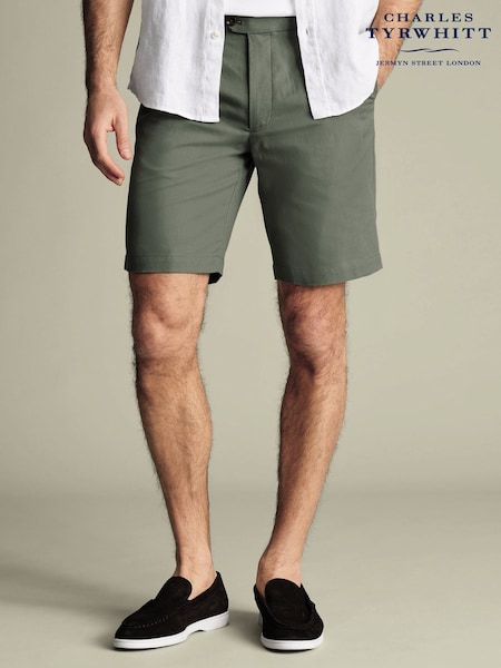 Verde - Charles Tyrwhitt Cotton Shorts (W38592) | R$ 495
