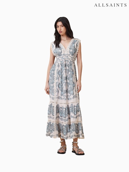 AllSaints Blue Xanthe Dress (W39186) | 1,480 QAR
