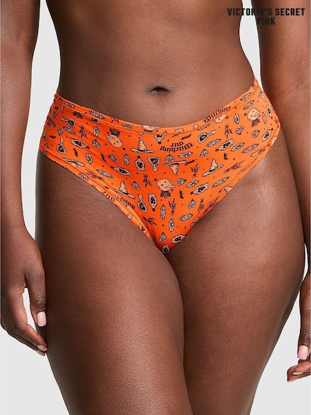 Victoria's Secret PINK Black Witchy Print Cheeky Cotton Knickers (W39248) | €13