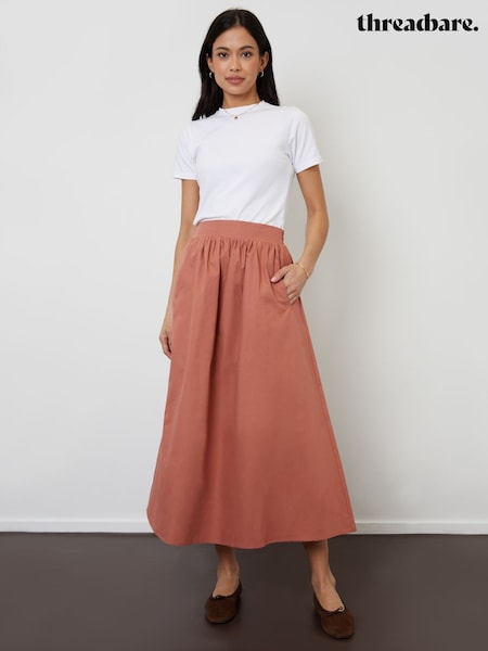 Vaaleanpunainen - Threadbare Maksi- Hameet taskuilla (W39647) | €47