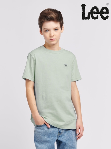 Lee Green Boys Badge 100% Cotton T-Shirt (W39693) | AED116 - AED140