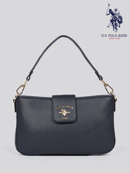U.S. Polo Assn. Blue Womens Stanford Baguette Bag (W40141) | LEI 596