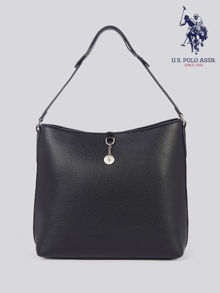 U.S. Polo Assn. Black Womens Breezy Hobo Bag (W40146) | LEI 596
