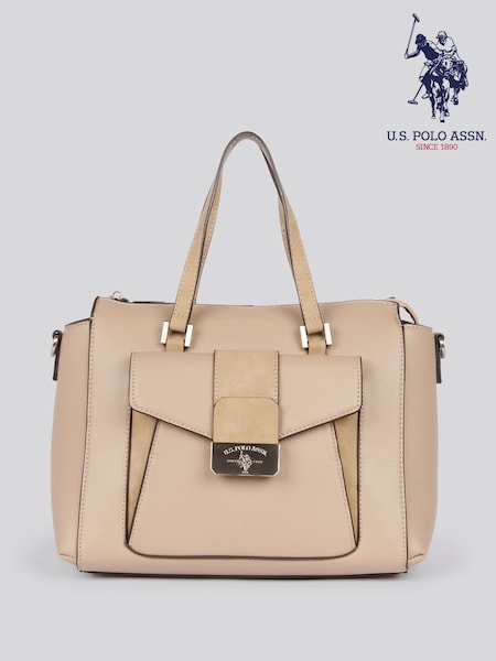 U.S. Polo Assn. Nude Womens Romantic Double Handle Bag (W40149) | LEI 596