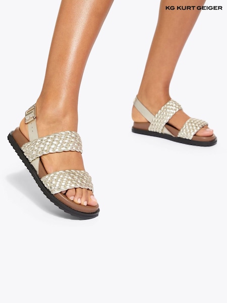 Kg Kurt Geiger Gold Ringer Sandals (W40178) | €177