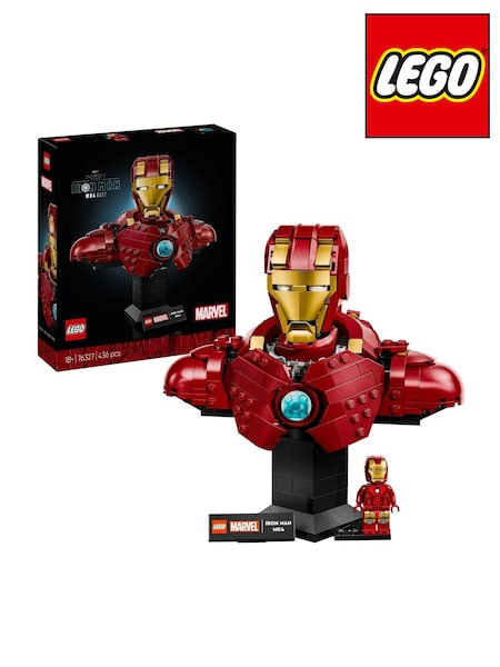LEGO Marvel Iron Man MK4 Bust Buildable Model for Adult with Minifigure 76327 (W40491) | 86 €
