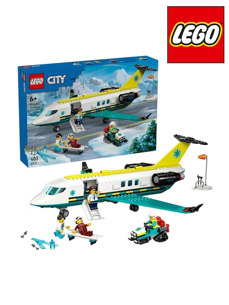 LEGO City Emergency Air Ambulance Airplane Toy Playset 60465 (W40507) | € 70