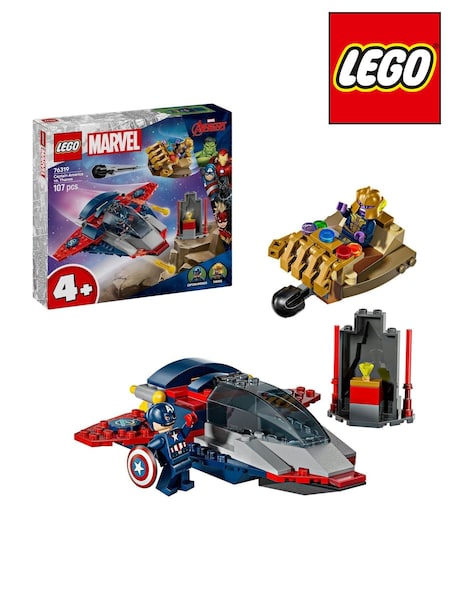 LEGO Marvel Captain America vs. Thanos Toy with 2 Minifigures 76319 (W40522) | 42 €