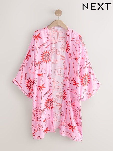 Sunny Senorita Longline Kimono Cover-Up (W40559) | R$ 305