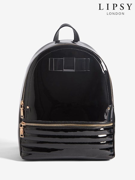 Lipsy Black Bow Detail School Backpack (W40783) | €35