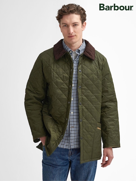 Barbour® Olive Green Liddesdale Quilt Jacket (W40813) | €164