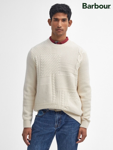 Barbour® Cream Casey Cable Crew Neck Sweater (W40821) | €152