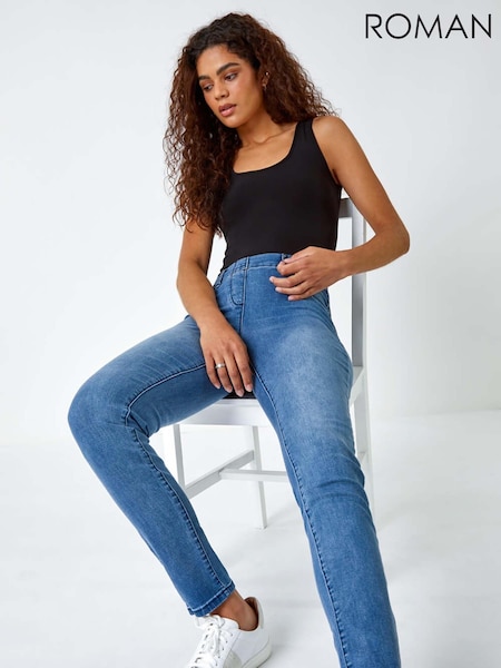 Roman Blue Dark Denim Stretch Jeans (W40827) | €42
