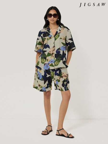 Jigsaw Multi Future Botanic 100% Linen Shirt (W40883) | €147