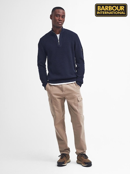 Barbour® International Navy Funnel Neck Jumper (W40889) | €152