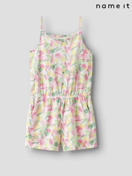 Name It White Floral Printed Playsuit (W40936) | ₪65