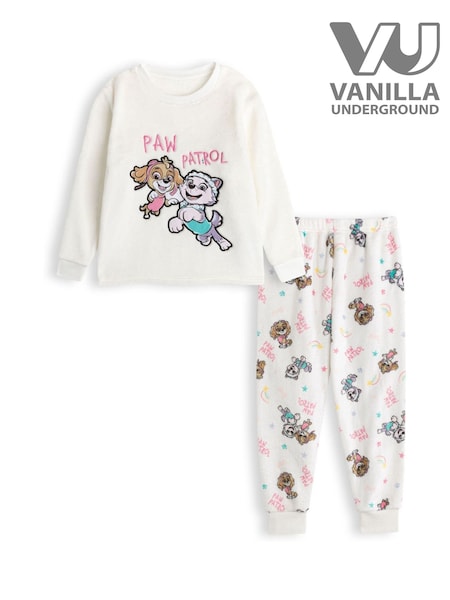 Vanilla Underground White Girls Paw Patrol Long Sleeve Long Leg Pyjamas Set (W40975) | €35