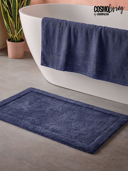 Cosmo Living Navy Supersoft Bath Mat (W41126) | €24.50