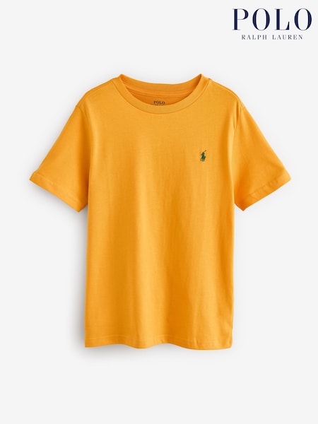 Polo Ralph Lauren Yellow Boys Cotton Jersey T-Shirt (W41310) | €59 - €64