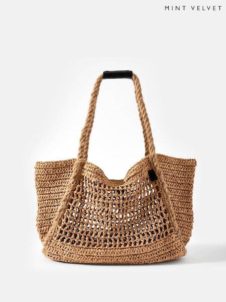 Mint Velvet Woven Tote Bag (W41362) | €131