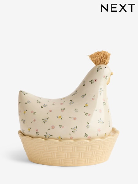 Cream Ceramic Chicken Egg House (W41400) | €33