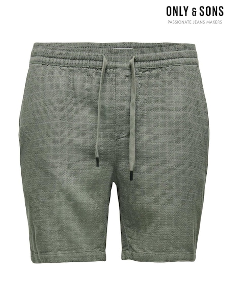 Only & Sons Brown Linen Shorts (W41519) | € 50