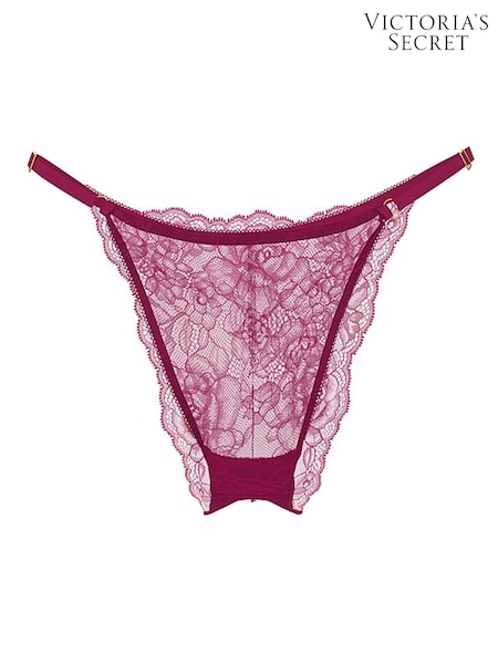 Victoria's Secret Fresh Jam Purple Brazilian Rose Lace Knickers (W41553) | €18.50