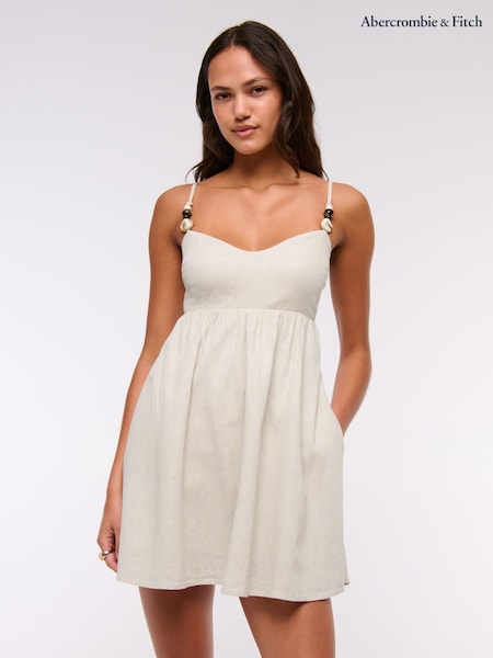 Abercrombie & Fitch Pink Beaded Babydoll Skort Dress (W41731) | R$ 640