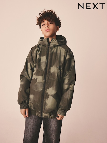 Green Camouflage Waterproof Bomber Jacket (3-16yrs) (W42581) | AED183 - AED234