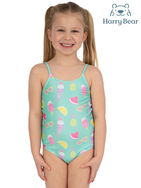 Harry Bear Green Ice Cream Ice Lollies Lemons and Watermelons Swimsuit (W42642) | ₪70