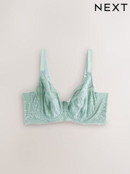 Grønn - F-K Ultimate Support Lace Non Pad Full Cup Bra (W42787) | kr421