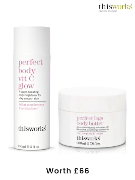 This Works Perfect Body Vit C Glow 150ml & Body Butter 200ml Gift Set (Worth £66) (W42809) | €52