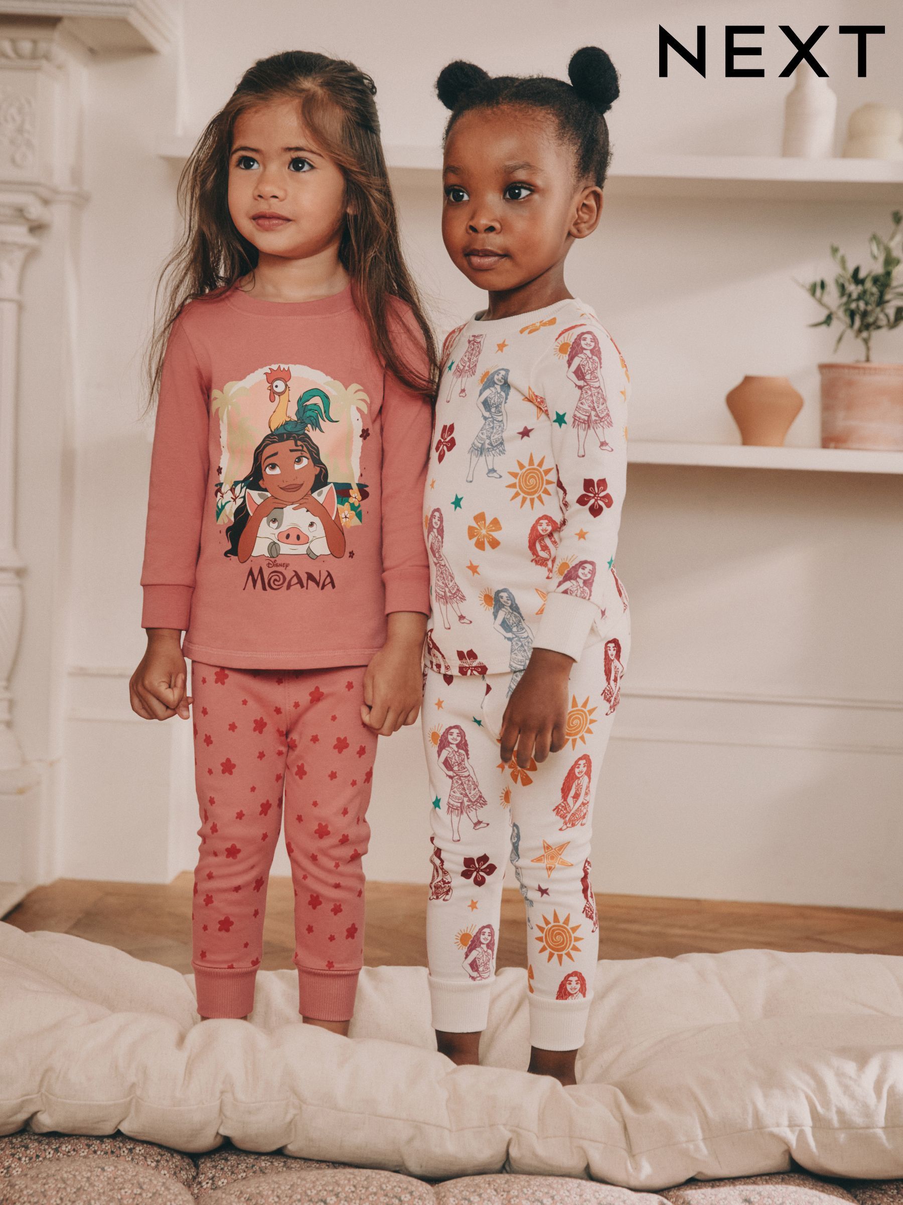 Lot De 2 Pyjamas Manches Longues NEXT – Coton Doux, Lavable Machine, Taille Unique