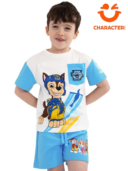 Character PAW Patrol Chase 100% Cotton T-Shirt And Shorts Set (W43134) | 138 LEI