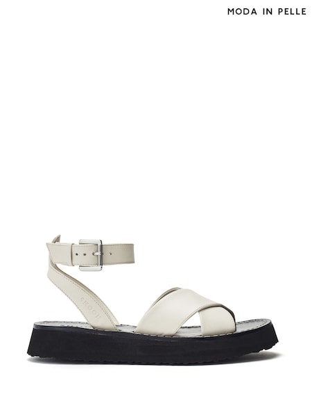 Moda in Pelle Larise Lightweight Eva Ankle Strap Leather Sandals (W43248) | ₪498