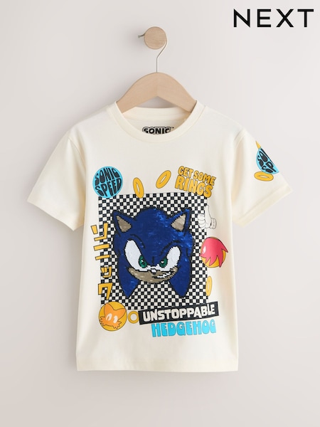 Εκρού με πούλιες - Sonic T-Shirt (3-16yrs) (W43385) | 24 € - 30 €