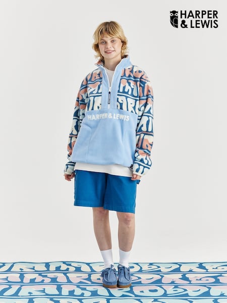 Harper & Lewis Bodie Retro Pattern 1/4 Zip Fleece (W43515) | 98 €