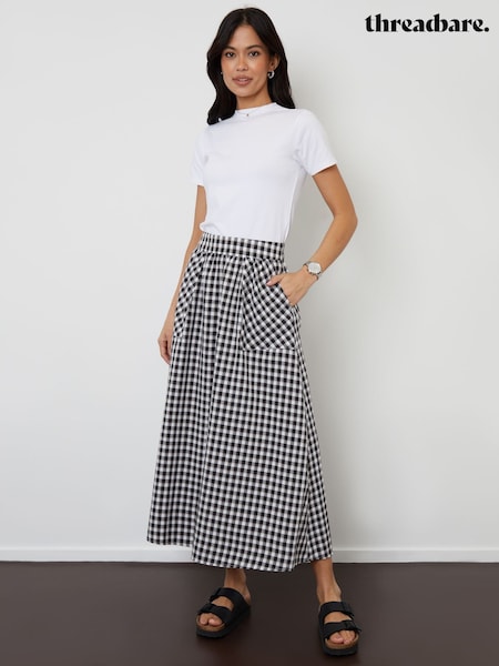 Threadbare Check Patch Pocket Midaxi Skirt (W43519) | €40