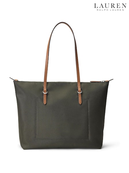 Lauren Ralph Lauren Green Keaton Nylon Tote Bag (W43626) | €183