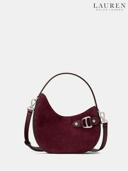 Lauren Ralph Lauren Green Suede Cross-Body Bag (W43641) | €356
