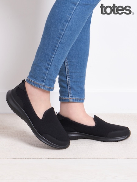 Totes Black Comfort Slip-On Sports Shoes (W43644) | €31