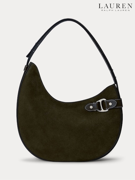 Lauren Ralph Lauren Green Tasha Leather Shoulder Bag (W43648) | €471