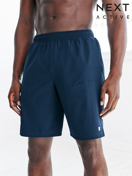 Navy Blue 9 Inch Active Gym Sports Shorts (W43663) | €21