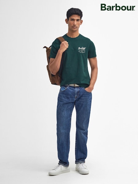 Barbour® Green Script Graphic Print T-Shirt (W43702) | €44