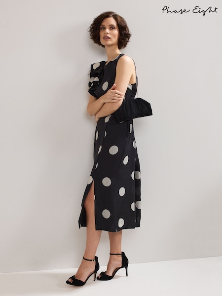 Phase Eight Black Suede Knotted Sandals (W43913) | €143