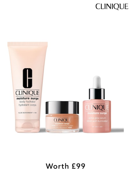 Clinique Moisture Surge 3-Steps to Activate Your Glow Exclusive Bundle Skincare Gift Set (Worth £99) (W44325) | €97