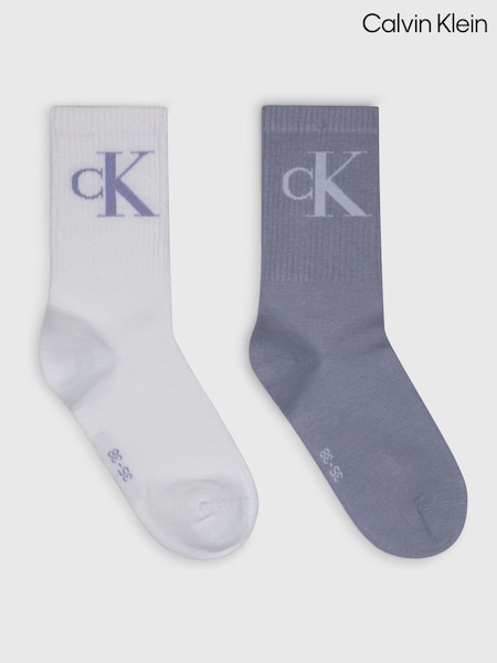 Calvin Klein Womens Jeans Crew Socks 2 Pack (W44353) | €20