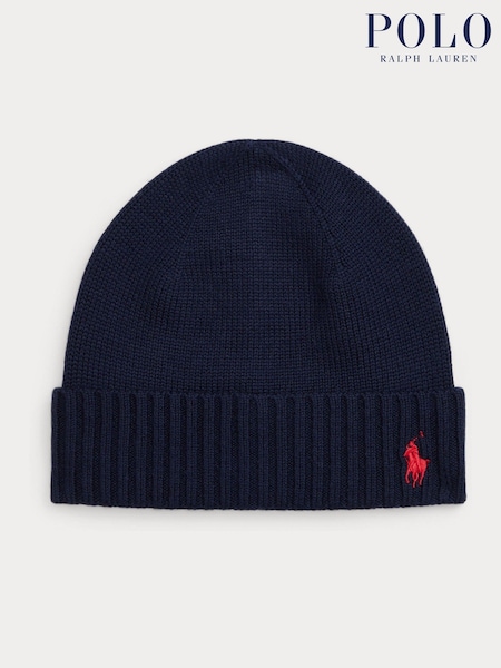 Polo Ralph Lauren Blue Kids Knit Beanie Hat (W45342) | €65
